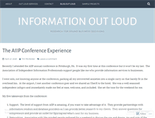 Tablet Screenshot of informationoutloud.wordpress.com