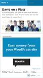 Mobile Screenshot of davidonaplate.wordpress.com