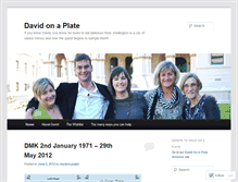 Tablet Screenshot of davidonaplate.wordpress.com