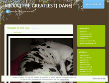 Tablet Screenshot of milkathedane.wordpress.com