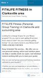 Mobile Screenshot of fit4lifefitnes.wordpress.com