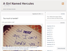 Tablet Screenshot of girlnamedhercules.wordpress.com