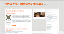 Desktop Screenshot of insurancepressnews.wordpress.com