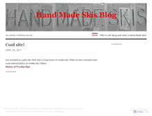 Tablet Screenshot of handmadeskis.wordpress.com