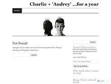 Tablet Screenshot of charliebanks.wordpress.com