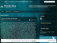 Tablet Screenshot of glolady.wordpress.com