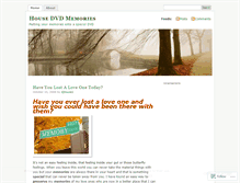 Tablet Screenshot of housedvdmemories.wordpress.com