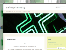 Tablet Screenshot of aaimepharmacy.wordpress.com