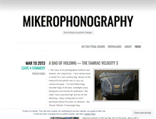 Tablet Screenshot of mikerophone.wordpress.com