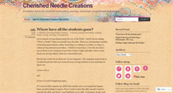 Desktop Screenshot of cherishedneedlecreations.wordpress.com