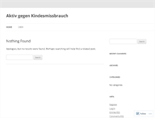 Tablet Screenshot of aktivgegenkindesmissbrauch.wordpress.com