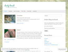 Tablet Screenshot of dustybrush.wordpress.com