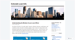 Desktop Screenshot of coloradoloaninfo.wordpress.com