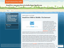 Tablet Screenshot of freesmsservices.wordpress.com