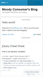 Mobile Screenshot of moodyconsumer.wordpress.com