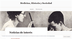 Desktop Screenshot of historiadelamedicina.wordpress.com