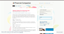 Desktop Screenshot of financialcompanion.wordpress.com