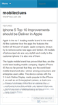 Mobile Screenshot of mobileclues.wordpress.com