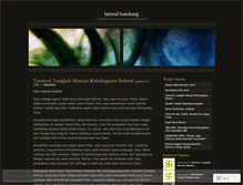 Tablet Screenshot of lateralbandung.wordpress.com