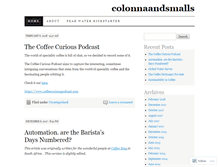 Tablet Screenshot of colonnaandsmalls.wordpress.com