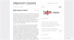Desktop Screenshot of creativitycounts.wordpress.com