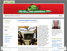 Tablet Screenshot of elchapulinclaridoso.wordpress.com