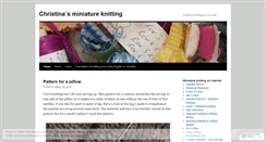 Desktop Screenshot of miniknitting.wordpress.com