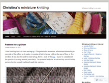 Tablet Screenshot of miniknitting.wordpress.com