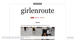 Desktop Screenshot of girlenroute.wordpress.com