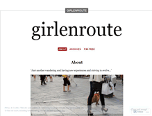 Tablet Screenshot of girlenroute.wordpress.com