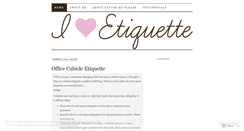 Desktop Screenshot of iheartetiquette.wordpress.com