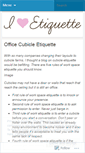 Mobile Screenshot of iheartetiquette.wordpress.com