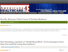 Tablet Screenshot of americansforhealthcaretoo.wordpress.com