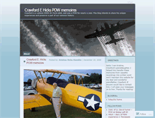 Tablet Screenshot of crawfordehickspow.wordpress.com