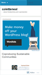 Mobile Screenshot of coletteneal.wordpress.com