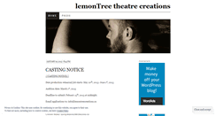 Desktop Screenshot of lemontreetheatre.wordpress.com