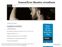 Tablet Screenshot of lemontreetheatre.wordpress.com