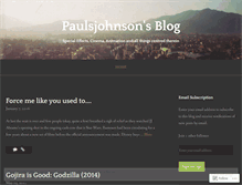 Tablet Screenshot of paulsjohnson.wordpress.com