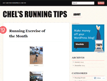 Tablet Screenshot of chelsrunningtips.wordpress.com