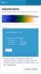 Mobile Screenshot of fabioibrahim.wordpress.com