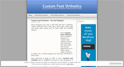 Desktop Screenshot of customfootorthotics.wordpress.com
