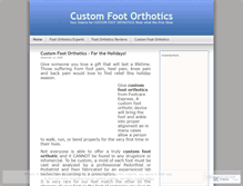 Tablet Screenshot of customfootorthotics.wordpress.com