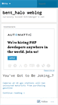 Mobile Screenshot of benthalo.wordpress.com