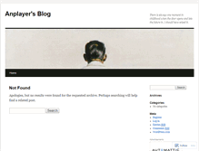 Tablet Screenshot of anplayer.wordpress.com