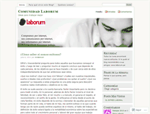 Tablet Screenshot of comunidadlaborum.wordpress.com