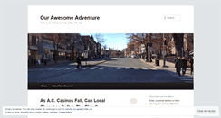Desktop Screenshot of ourawesomeadventure.wordpress.com