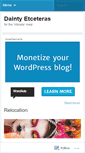 Mobile Screenshot of daintyetceteras.wordpress.com
