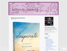 Tablet Screenshot of mamajourney.wordpress.com