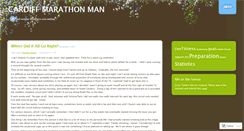 Desktop Screenshot of cardiffmarathonman.wordpress.com