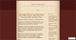 Desktop Screenshot of chayproject.wordpress.com